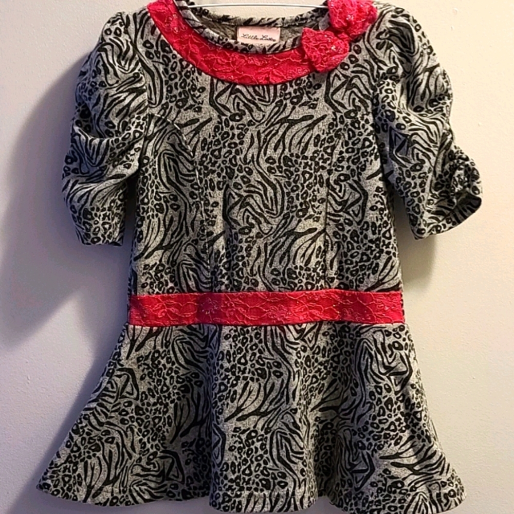 LITTLE LASS Animal Print Shirt